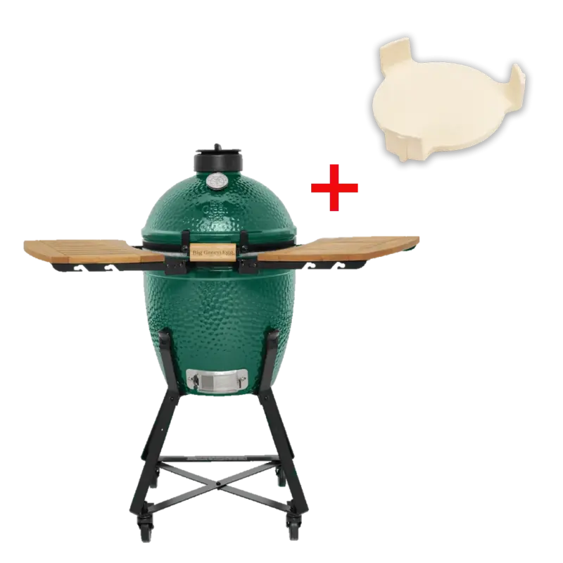 SMALL BIG GREEN EGG СЪС СТОЙКА, МАСИЧКИ И КОНВЕКТОР